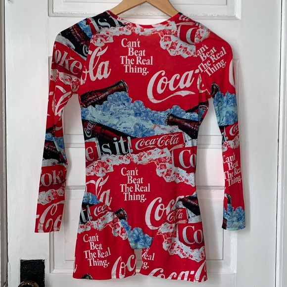 PARADE COCA COLA LONG SLEEVE ROMPER ONESIE - Picture 3 of 9